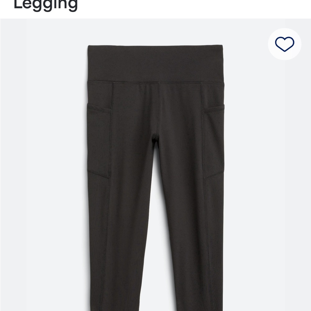 High-Rise Black Performance Leggings